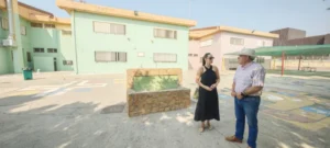 Obras de pintado de la fachada del CEIP Virgen de la Paz