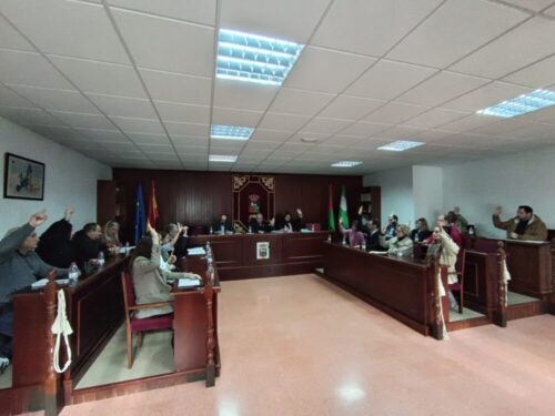 Imagen de los miembros del Pleno Municipal durante una de las votaciones del día.