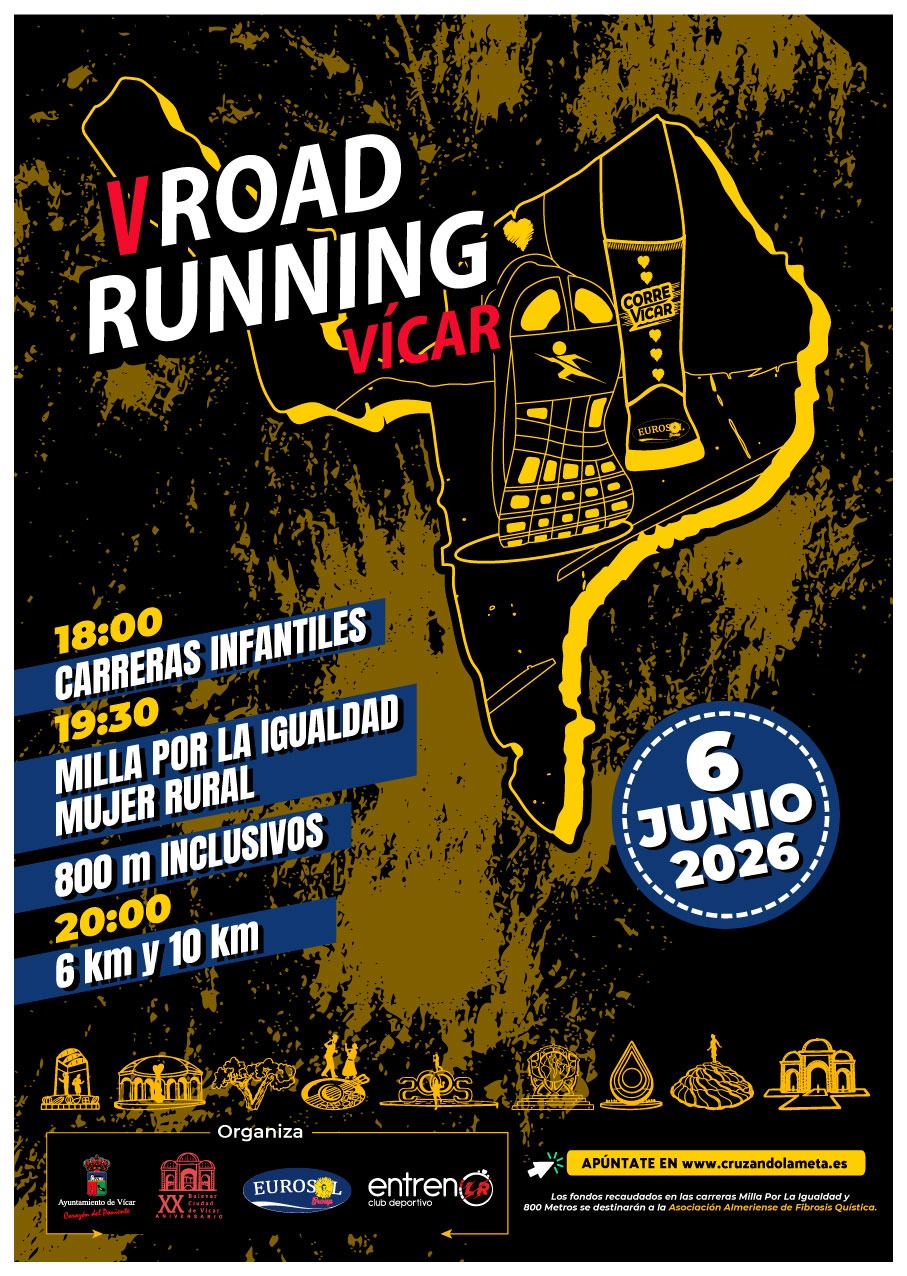 Cartel V Road Running Vícar