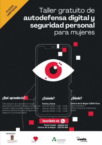 Taller gratuito de autodefensa digital y seguridad personal para mujeres